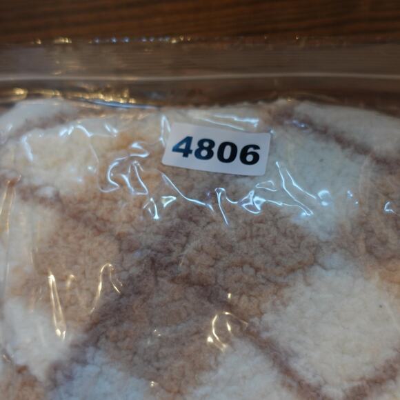 Hollister Sweater XS Tan Cream Argyle Sherpa Fleece Quarter Zip Cozy Sweatshirt - Picture 10 of 10